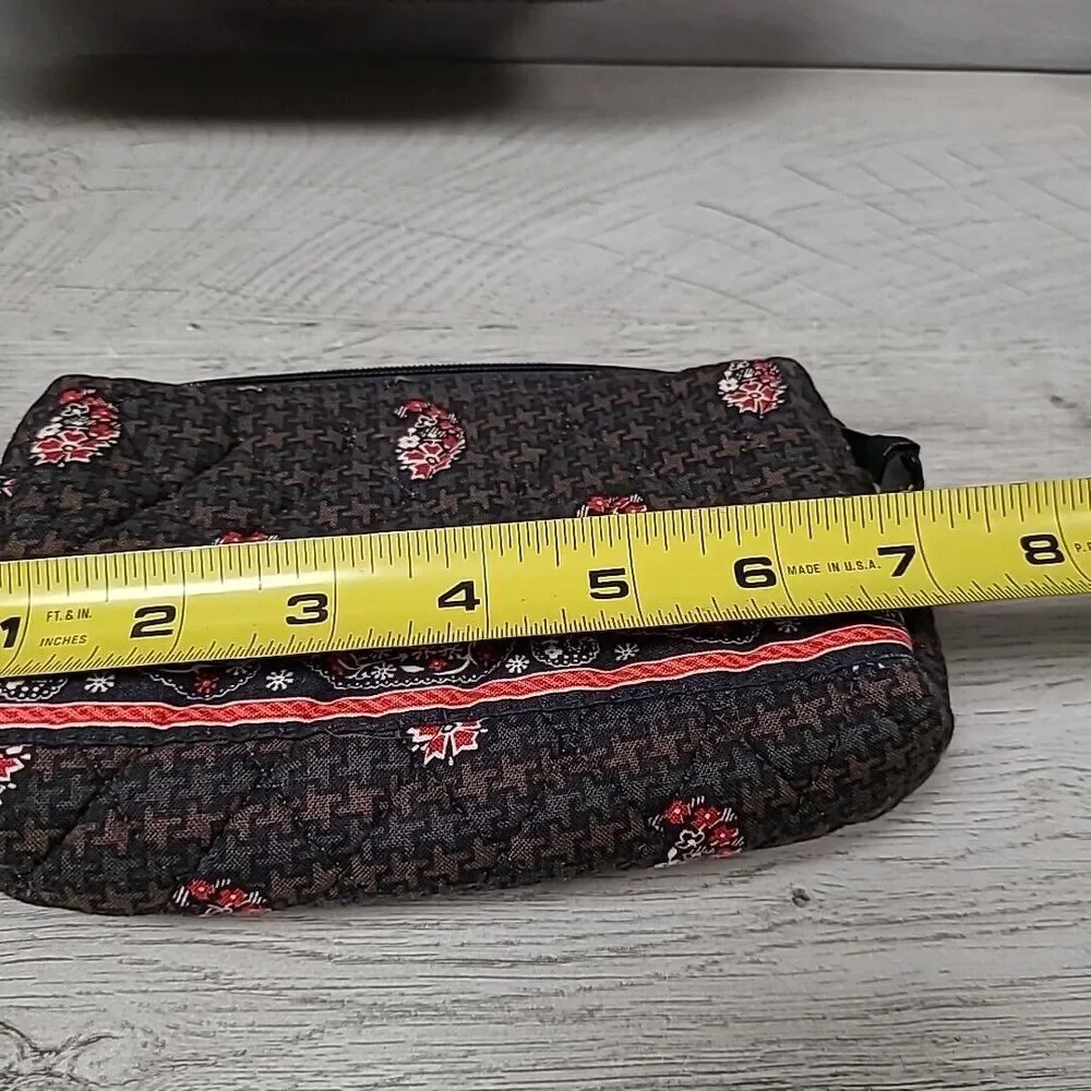 Vera Bradley Fall 2006 Houndstooth Brown Purse Bag Wallet Makeup Bag 3-piece - Picture 11 of 12